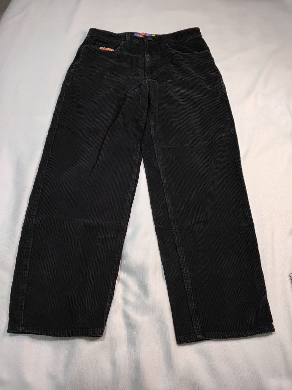 Empyre Men's Black Corduroy Relaxed Straight Pants Sz 30.